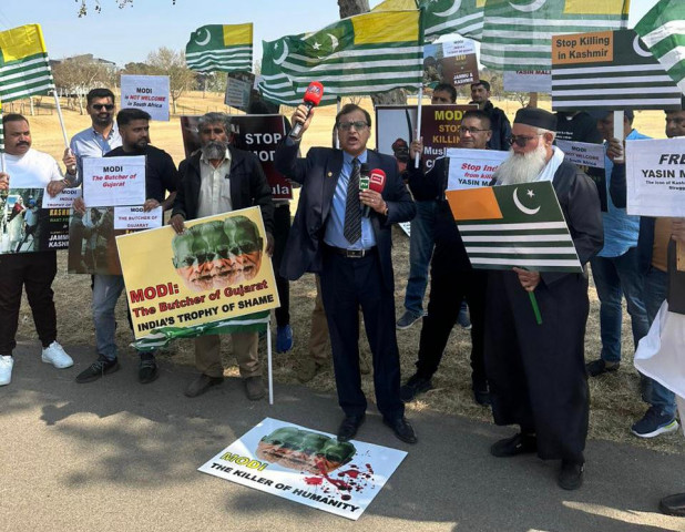 condemnatory protest demonstrations greet modi at brics summit condemnatory protest demonstrations greet modi at brics summit