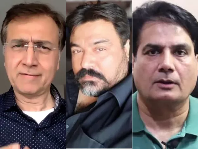 moeed pirzada adil raja and sabir shakir photo express moeed pirzada adil raja and sabir shakir photo express