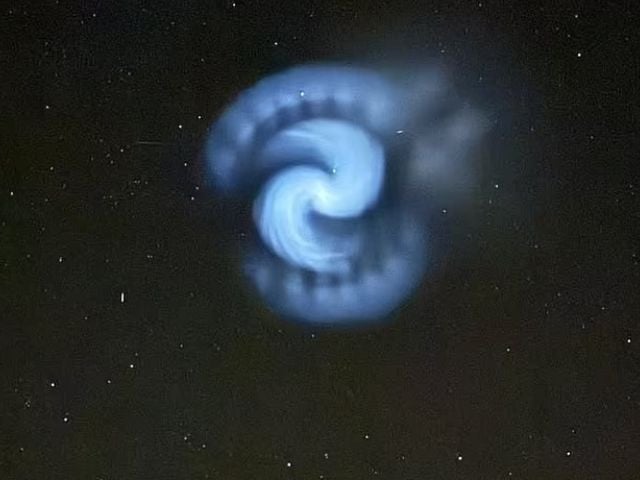 Mysterious white sky spiral spotted in UK  | The Express Tribune