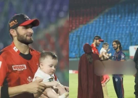 shaheen afridi s son alyaar makes first public appearance during hbl psl x shaheen afridi s son alyaar makes first public appearance during hbl psl x