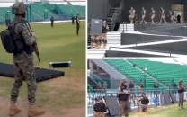 champions trophy 2025 preparations security drills held at lahore s gaddafi stadium