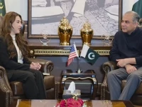 interior minister mohsin naqvi meets us ambassador to pakistan natalie baker in islamabad on saturday screengrab