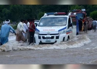 urban flooding in karachi photo aa