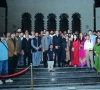 a group photograph taken during the public unveiling of the yadgar e fatah monument of victory in islamabad on saturday the ceremony was jointly organised by the ministry of information and broadcasting and the capital development authority cda photo app