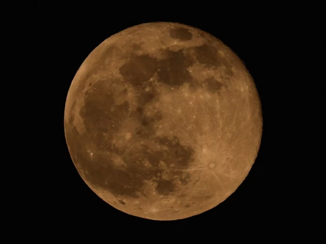the first supermoon of the year known as the harvest moon rises in karachi pakistan october 7 2025 photo reuters