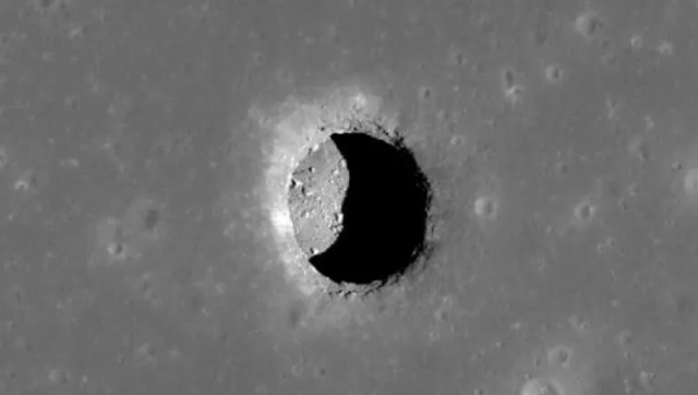 radar images show caves in moon even 100 meters deep and could provide temporary shelters to humans in future photo nasa radar images show caves in moon even 100 meters deep and could provide temporary shelters to humans in future photo nasa