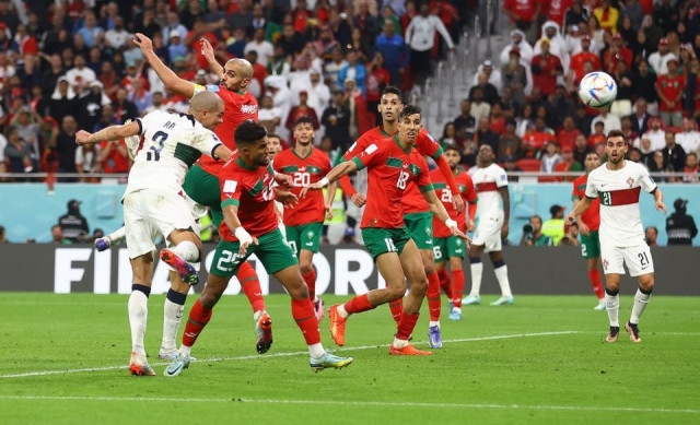 morocco stun portugal to become first african team to reach world cup semi finals morocco stun portugal to become first african team to reach world cup semi finals