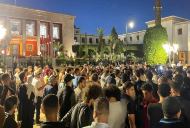 demonstrators attend a protest for social justice near the parliament building in rabat morocco on october 3 2025 photo reuters