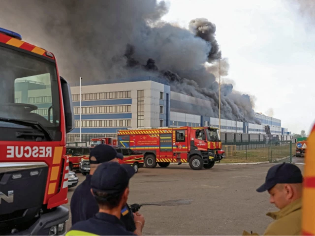 firefighters work at the site of a russian drone strike in ukraine s kyiv region photo reuters firefighters work at the site of a russian drone strike in ukraine s kyiv region photo reuters