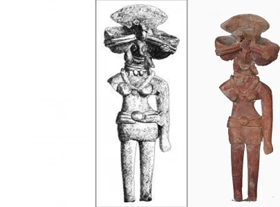 intricate beauty of indus valley s mother goddess