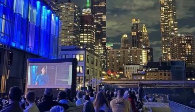 forrest gump watch party happening at pier 17 in new york city photo the express tribune