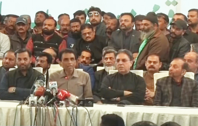 mqm pakistan leaders are addressing press conference in karachi screengrab