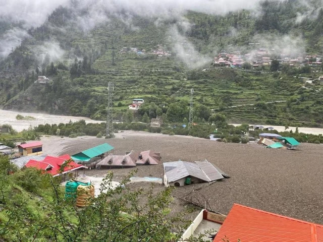 houses are partially buried by a mudslide amid flash floods in dharali uttarakhand india august 5 2025 photo reuters houses are partially buried by a mudslide amid flash floods in dharali uttarakhand india august 5 2025 photo reuters