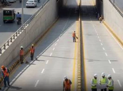 munawwar chowrangi underpass opens to traffic