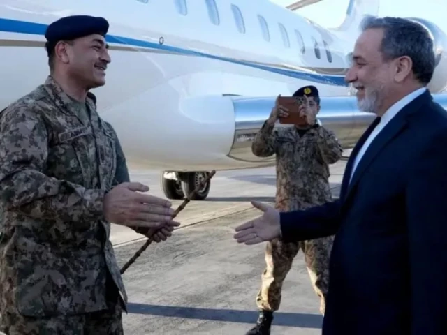 photo taken and provided by the iranian foreign ministry on april 15 2026 shows iran s foreign minister abbas araghchi r welcoming army chief field marshal asim munir upon his arrival at the airport in tehran photo afp photo taken and provided by the iranian foreign ministry on april 15 2026 shows iran s foreign minister abbas araghchi r welcoming army chief field marshal asim munir upon his arrival at the airport in tehran photo afp