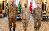 pakistan t rkiye and saudi arabia military chiefs meet under the makkah joint defence agreement on friday photo ispr pakistan t rkiye and saudi arabia military chiefs meet under the makkah joint defence agreement on friday photo ispr
