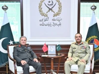 commander of turkish land forces general metin tokel calls on field marshal syed asim munir at general headquarters ghq in rawalpindi on thursday photo ispr