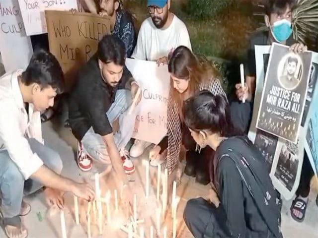 candles for justice citizens hold a candlelight vigil demanding justice for mir raza ali mourners gathered under the night sky holding placards and lit candles as they called for a transparent investigation photo express candles for justice citizens hold a candlelight vigil demanding justice for mir raza ali mourners gathered under the night sky holding placards and lit candles as they called for a transparent investigation photo express