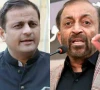 a combination of file photos showing karachi mayor murtaza wahab left and mqm p senior leader dr farooq sattar