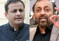 a combination of file photos showing karachi mayor murtaza wahab left and mqm p senior leader dr farooq sattar