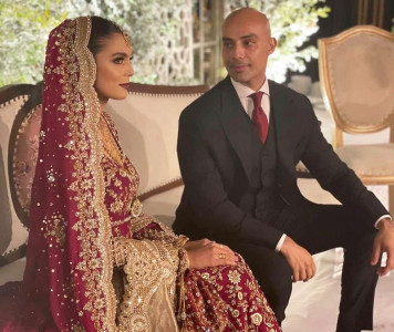 mushk kaleem makes a stunning bride in crimson sania maskatiya number
