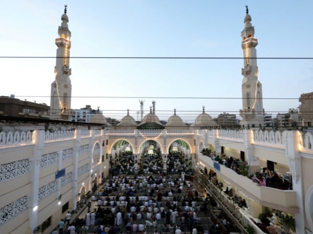 Muslims attend an Eidul Azha prayer at El-Seddik Mosque in Cairo, Egypt, on May 27, 2026. PHOTO: REUTERS