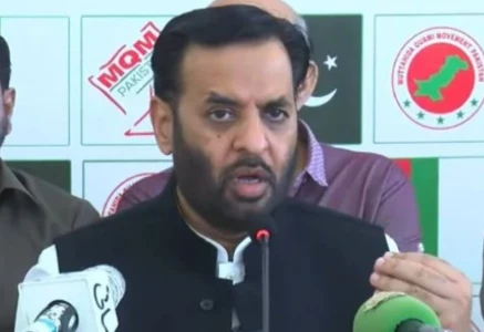 federal minister and mqm pakistan leader syed mustafa kamal addressing a press conference in karachi on july 25 2026 photo screengrab federal minister and mqm pakistan leader syed mustafa kamal addressing a press conference in karachi on july 25 2026 photo screengrab