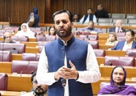 health minister mustafa kamal speaking in the senate photo facebook