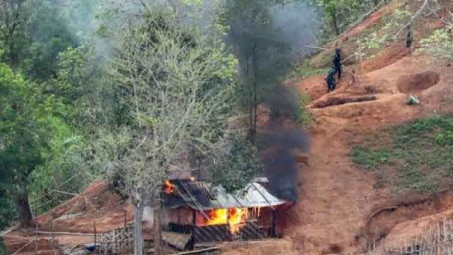myanmar junta hits ethnic rebels with air strikes near india border photo afp myanmar junta hits ethnic rebels with air strikes near india border photo afp