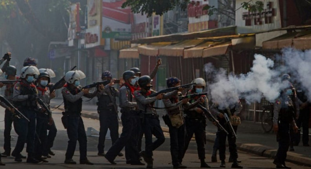 myanmar security forces surround striking rail workers un fails to condemn coup myanmar security forces surround striking rail workers un fails to condemn coup