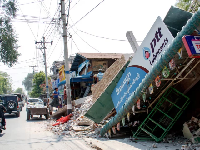 buildings lie in ruins after a strong earthquake in amarapura myanmar march 31 2025 photo reuters buildings lie in ruins after a strong earthquake in amarapura myanmar march 31 2025 photo reuters