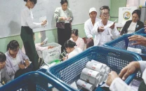 myanmar junta wraps poll with ally set to seal victory