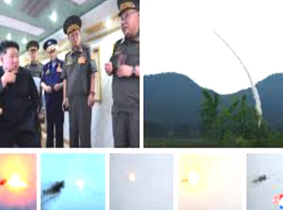n korea test fires new air defence missiles n korea test fires new air defence missiles