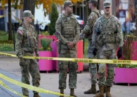 national guard members stand in a cordoned off area after two national guard members were reportedly shot near the white house in washington d c us on november 26 2025 photo reuters
