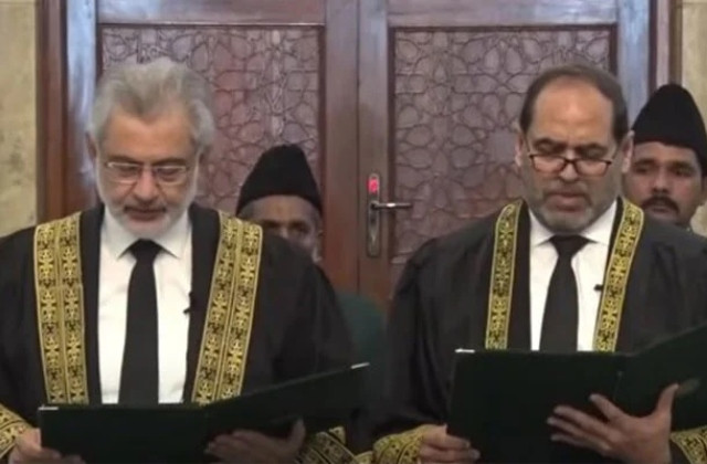 justice naeem akhtar afghan takes oath as judge of the supreme court of pakistan