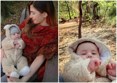 naimal khawar s picture with son mustafa abbasi has the internet gushing