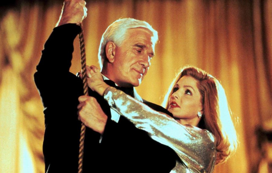 The original series, which aired in the late 1980s and early 1990s, was a huge success. It starred Leslie Nielsen as the bumbling detective Frank Drebin (pictured left) and Priscilla Presley as Jane Spencer, Drebin’s assistant, and love interest (pictured right). (Image: Alamy)