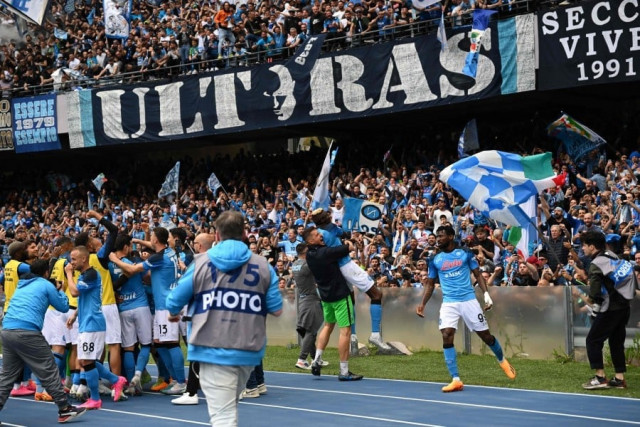 napoli s title party put on hold napoli s title party put on hold