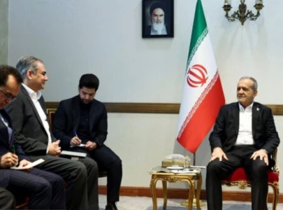 naqvi holds high level talks with iranian president pezeshkian in tehran