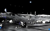 nasa to spend 20 billion on moon base cancel orbiting lunar station