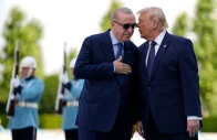us president donald trump speaks with turkish president recep tayyip erdogan during a formal arrival at the bestepe presidential compound at the nato summit in ankara turkey tuesday july 7 2026 photo reuters