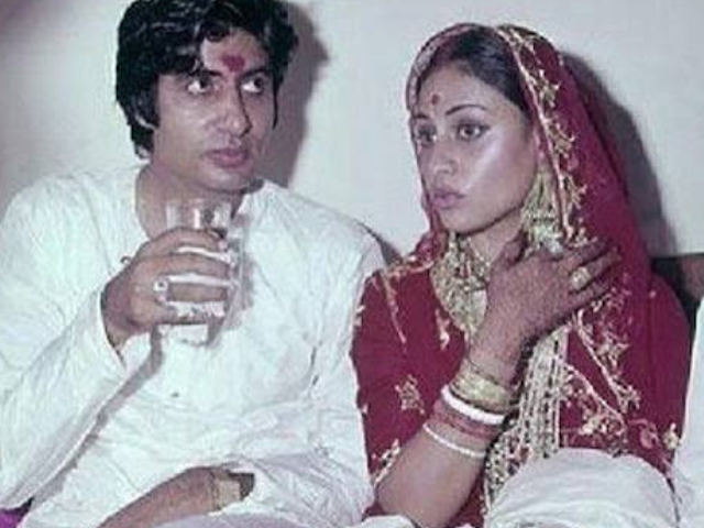 Amitabh Bachchan and Jaya Bachchan's wedding in June, 1973. PHOTO: Khaleej Times