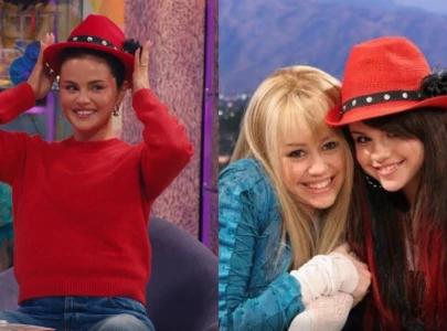 selena gomez miley cyrus reunite for hannah montana s 20th anniversary
