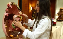 belgian chocolatiers turn easter eggs into edible art at bel oeuf event