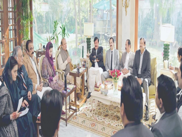 pml n president nawaz sharif and punjab cm maryam nawaz meet members of punjab assembly from faisalabad division photo express pml n president nawaz sharif and punjab cm maryam nawaz meet members of punjab assembly from faisalabad division photo express