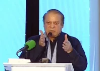 newly elected pml n president nawaz sharif addressing the party s general council meeting in lahore on tuesday screeengrab