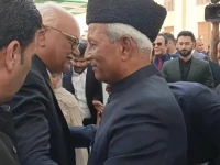 governor nehal hashmi greets after sworn in as governor on friday photo express governor nehal hashmi greets after sworn in as governor on friday photo express