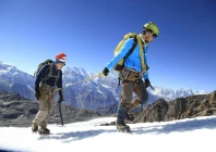 two climbers walking on himalaya region nepal photo pexels