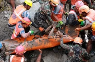 a survivor is carried by members of a search and rescue team after they rescued two people trapped inside a tunnel at the trishuli 3a hydropower project following devastating floods and mudslides that struck the bhotekoshi river in rasuwa nepal september 4 2026 photo reuters a survivor is carried by members of a search and rescue team after they rescued two people trapped inside a tunnel at the trishuli 3a hydropower project following devastating floods and mudslides that struck the bhotekoshi river in rasuwa nepal september 4 2026 photo reuters