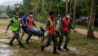 the body of a victim retrieved from upper trishuli 3b hydropower station is brought to an army base in nuwakot nepal september 4 2026 reuters the body of a victim retrieved from upper trishuli 3b hydropower station is brought to an army base in nuwakot nepal september 4 2026 reuters